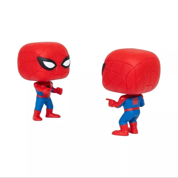 Spiderman Funko Pop Spider-man Vs. Spider-man 2 Pack Pop! Ent Earth Exlusive - Picture 6 of 9